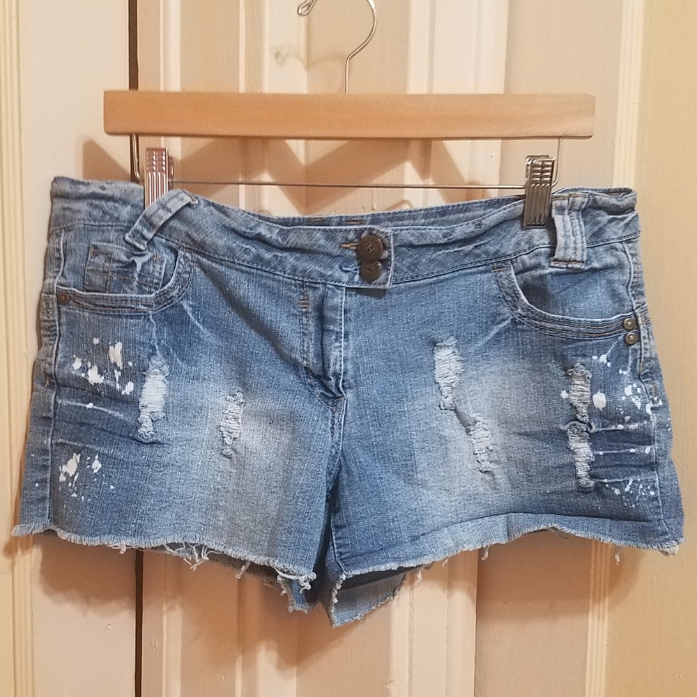 Highway Jeans Juniors Size 13 Distressed Denim Cutoff Shorts